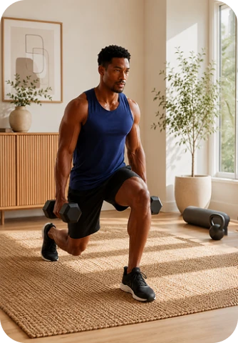 Man lifting weights